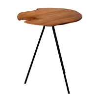 Beistelltisch außergewöhnlich 45 x 39,5 cm Teak Blumenhocker
