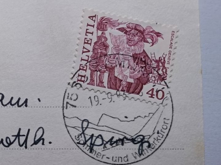 Cartoline postali: Nr. 19392, Samnaun, 1983, Stempel Samnaun – Usato da Aarau Rohr venduto da mgvw 3
