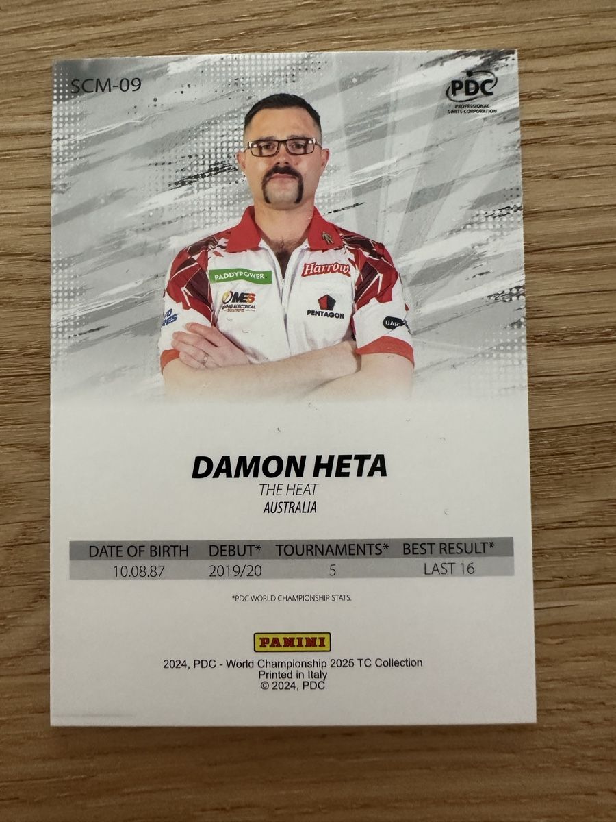 Panini Carte collezionabili: Panini Dart Karte Damon Heta – Nuovo (secondo la descrizione) da Sempach venduto da soj_rk95 1