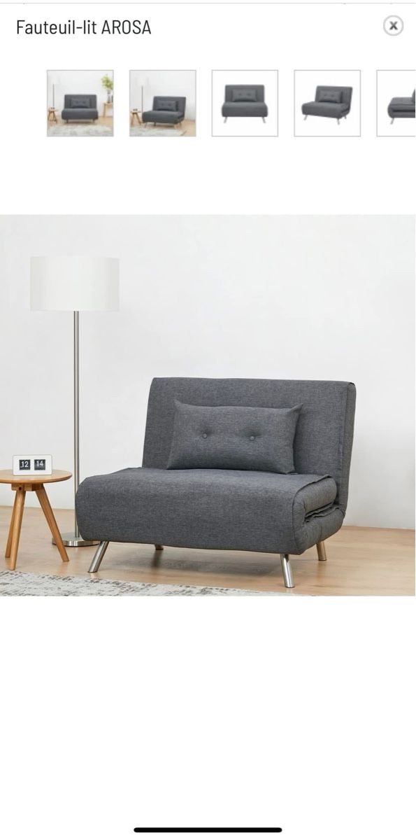 Poltrone: Fauteuil-lit anthracite – Nuovo (secondo la descrizione) da Delémont venduto da lea_mm89 1