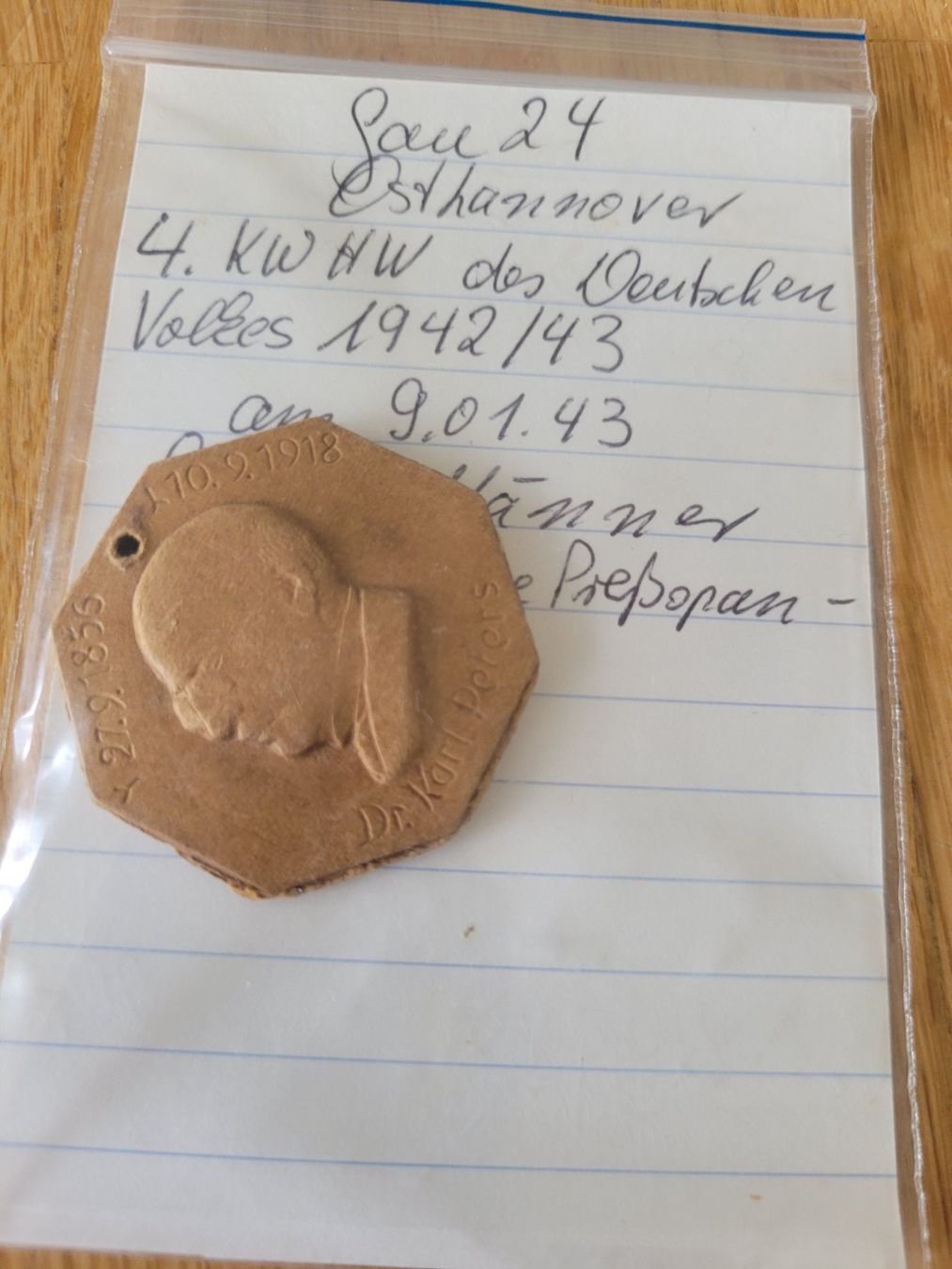 Medaglie: Deutsches Reich, WHW, Tagungsabzeichen – Usato da Kriens venduto da KTP 6