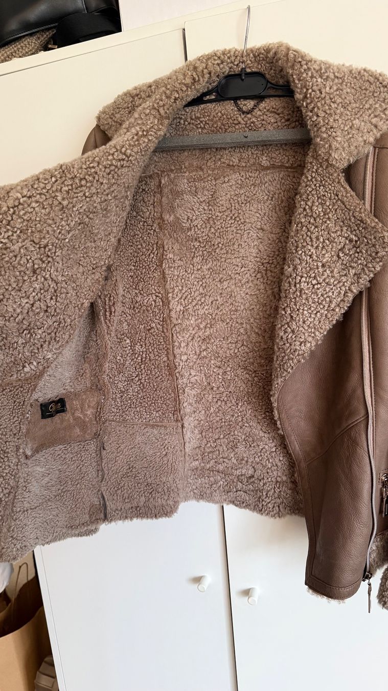 Giacche: SUEDE SHEARLING JACKET–NATURAL LAMB WOOL (XS–S) – Usato da Bex venduto da mar_xs86 4