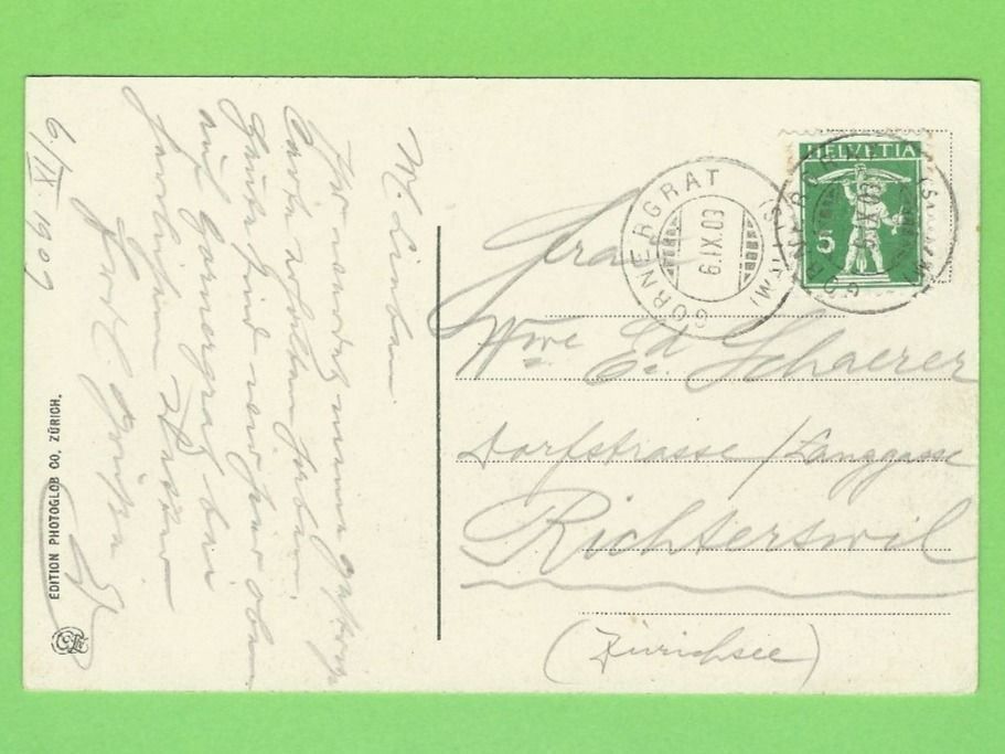 Cartes postales: Gornergrat, Hotel Belvédèr – D'occasion à Zürich par t24_de 1