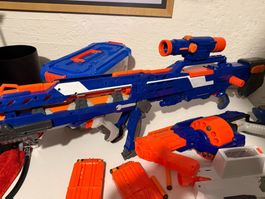 Nerf Set mit viel Munition