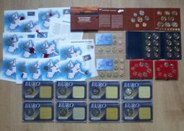 Lot + diverse Euro-Sätzen, Münzbriefe