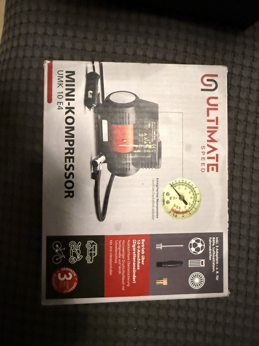 Compressori: Ultimate Speed Mini-Kompressor UMK 10 E4 – 12 V – Nuovo e nell'imballaggio originale da Glattpark(Opfikon) venduto da cri_tl8w