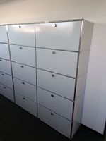 USM Haller Regal 2x5 Lichtgrau, 8 Klapp-, 2 Ausziehtüren