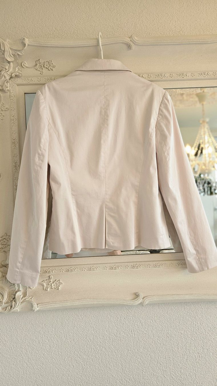 Giacche: Jacke Blazer Grösse 38 hellbeige - Roséton Baumwolle – Usato da Gossau ZH venduto da fashiontwo 4