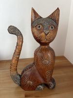 Katze Figur aus Holz