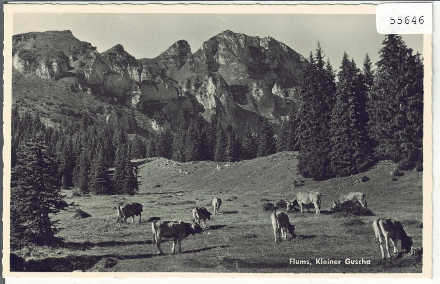 Ansichtskarten: Flums - Kleiner Guscha - Kühe – Gebraucht aus Ettingen von Kartenplanet