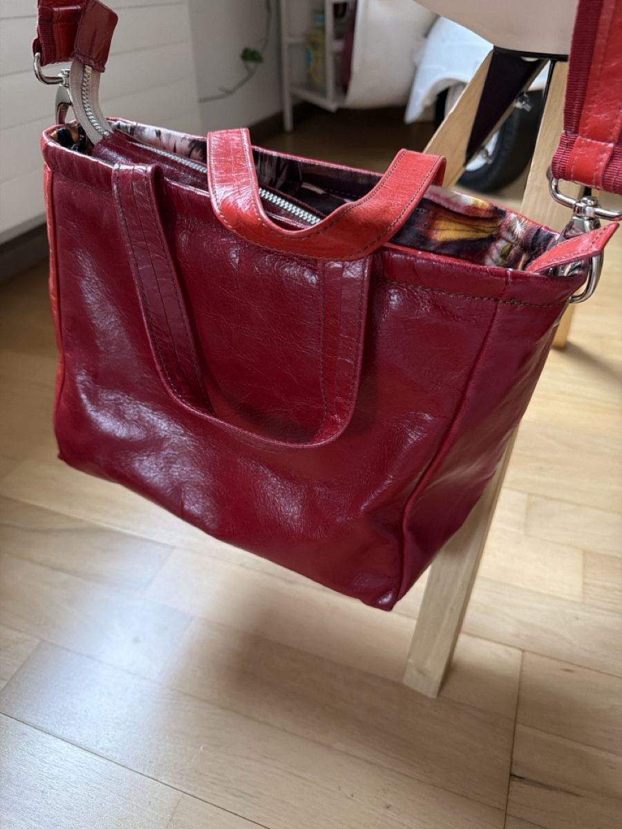 Borse da donna: Ledertasche rot Unikat  – Nuovo (secondo la descrizione) da Birsfelden venduto da Haex 2