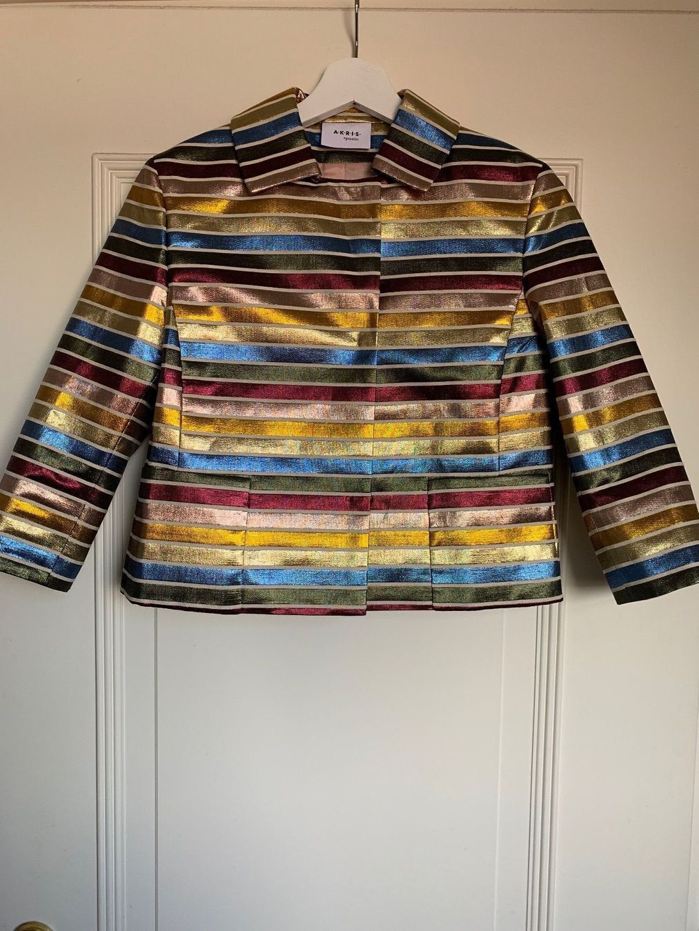 Akris Giacche: Cool lurex cocktail jacket Akris Punto – Nuovo (secondo la descrizione) da Sankt Gallen venduto da DDDAAA