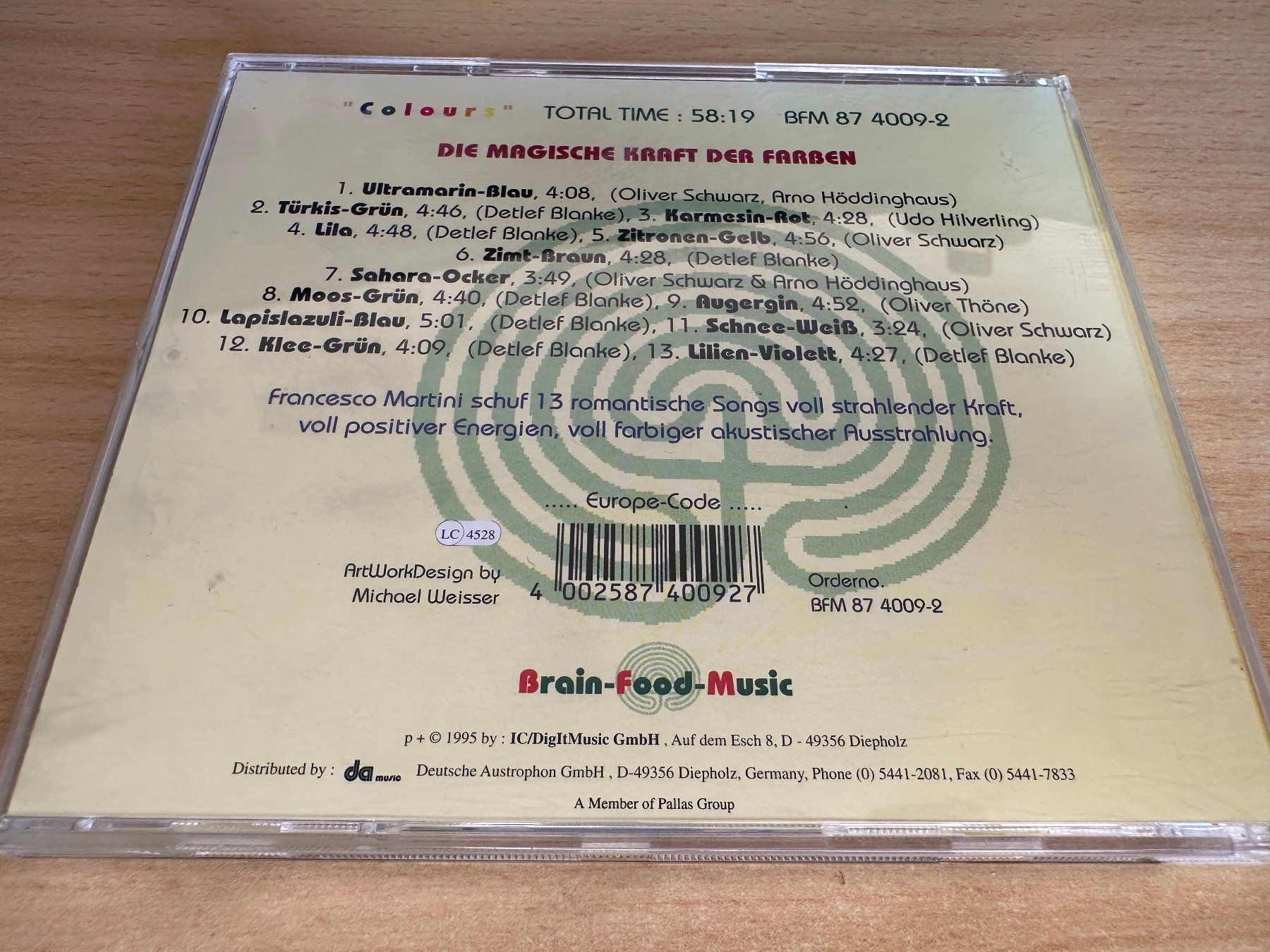 CD: Francesco Martini – Colours – Usato da Rikon im Tösstal venduto da Alpenmutz 1