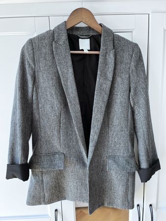 Blazer elegante H&M, taglia 36, grigio