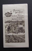 1905 Falt Broschüre -Fahrplan Heilbronn nach Mannheim