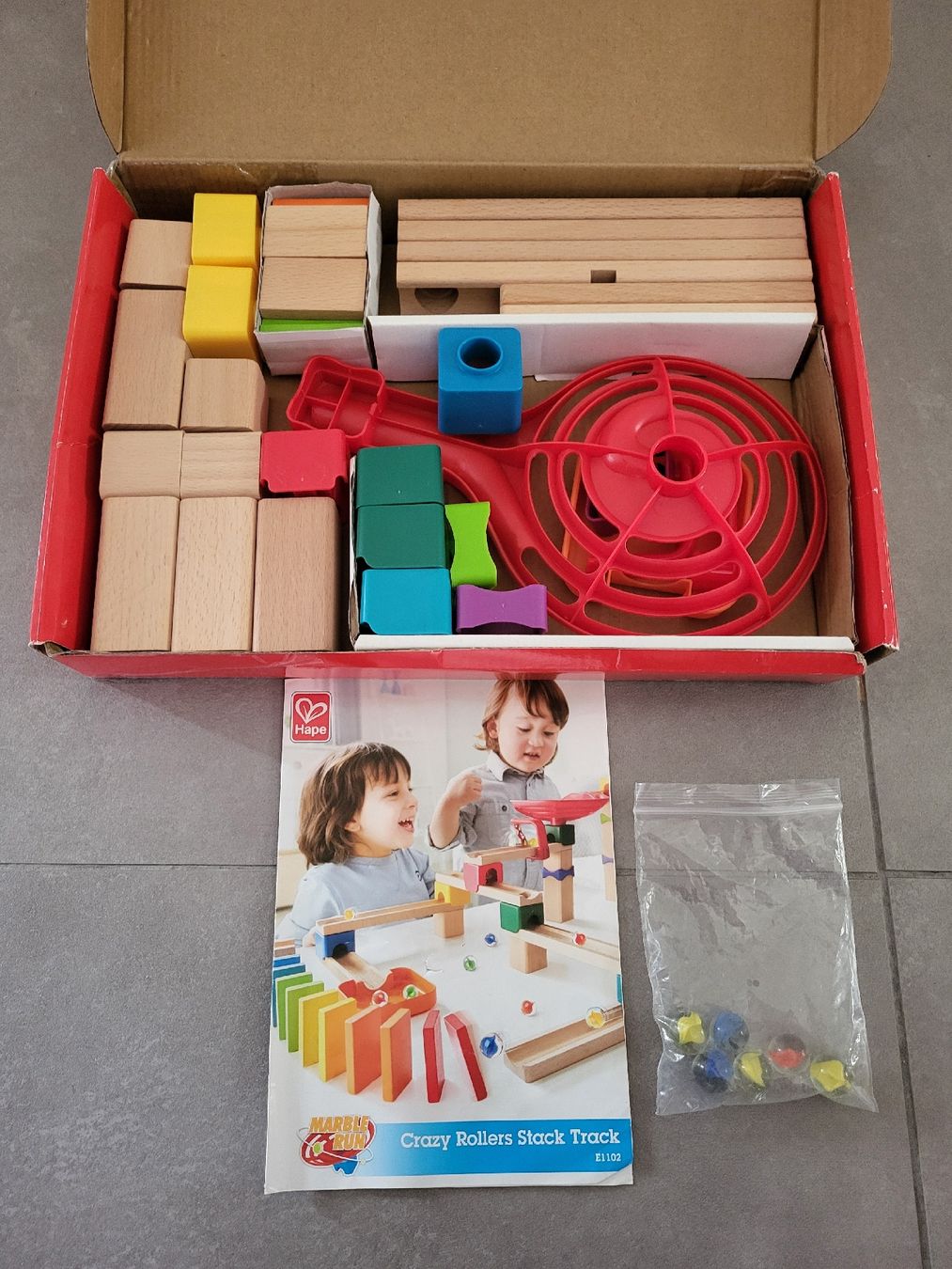 Hape Giocattoli: Hape Kugelbahn Crazy Roller Stack Track 46tlg. – Nuovo (secondo la descrizione) da Biel/Bienne venduto da Aare5
