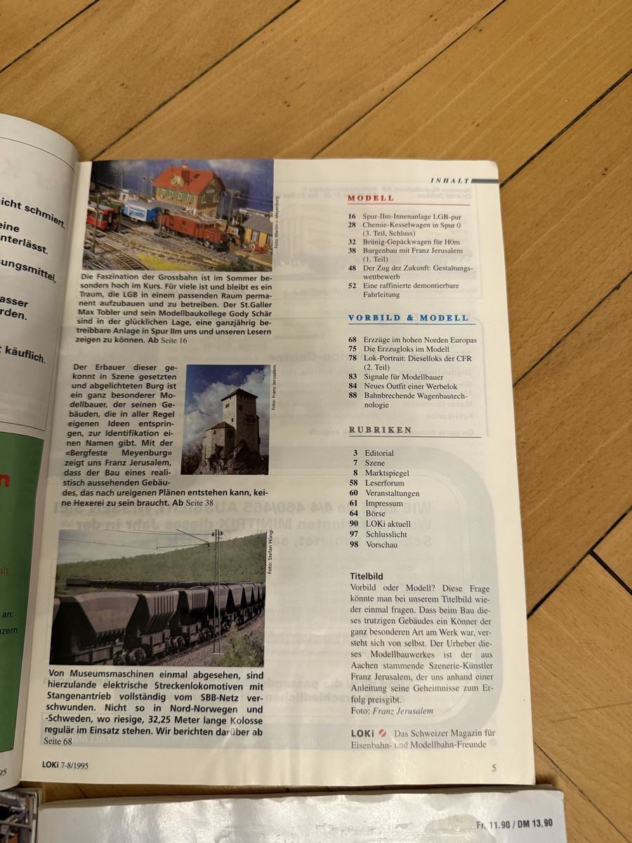 Riviste & Magazine: 7 verschiedene Eisenbahn Revues – Usato da Biel/Bienne venduto da fxgindrat82 5