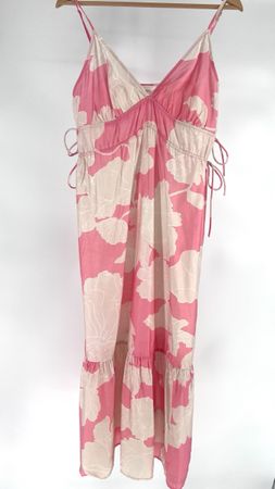 Sommerliches Maxikleid mit Blumenmuster, Grösse 36