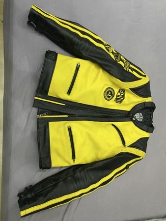 Echte Leder Motorrad Jacke 