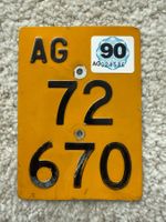 Mofanummer Aargau AG 72670  von 1987