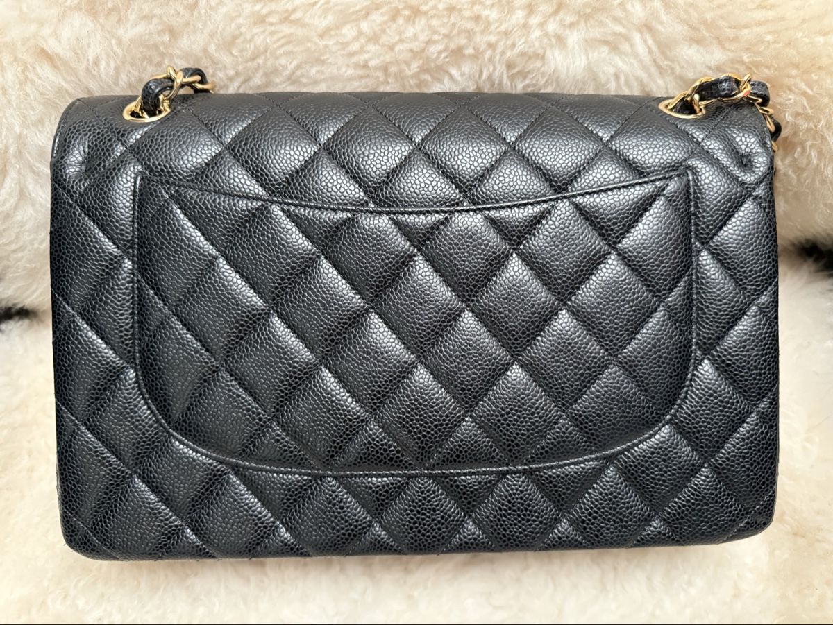 Chanel Borse da donna: Chanel large classic double flap, black caviar leather – Nuovo (secondo la descrizione) da Adliswil venduto da mun_k9pf 4
