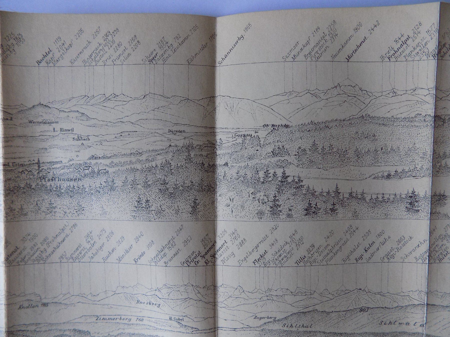 Incisioni: Loorenkopf Gebirgs-Ansicht 1897 – Usato da Risch venduto da Antikfee 3