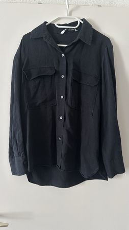 Zara Hemd Schwarz, Oversize, Grösse S– Top Zustand!