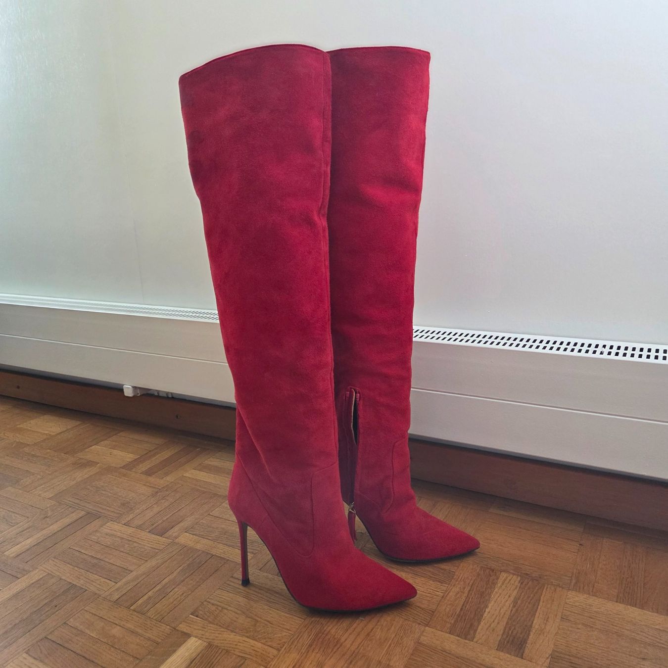 Scarpe da donna: Bottes Pura Lopez daim rouge 36 – Usato da Onex venduto da AF. 3