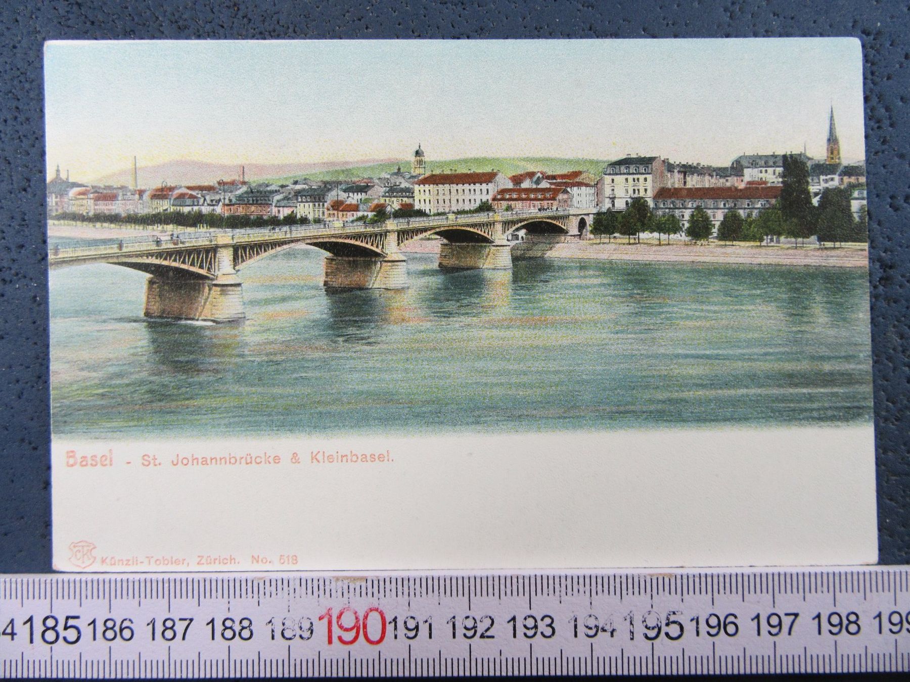 Cartoline postali: BASEL ST.JOHANNBRÜCKE GEGEN KLEIN-BASEL AK – Usato da Ettingen venduto da Hausi4711