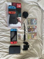 Nintendo Switch with games and original box
