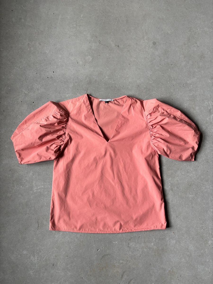 Camicette: ADOLFO DOMINGUEZ Bluse Puffärmel Lachs Gr. 36 – Usato da Ottoberg venduto da toomanydresses 3