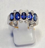 Diamanten und Kyanite Edelsteine Ring