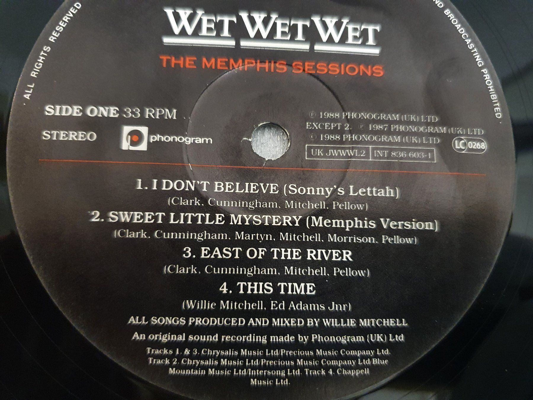 Dischi in vinile: Wet Wet Wet - The Memphis Sessions – Usato da Uster venduto da Vinyl-Leidenschaft 5