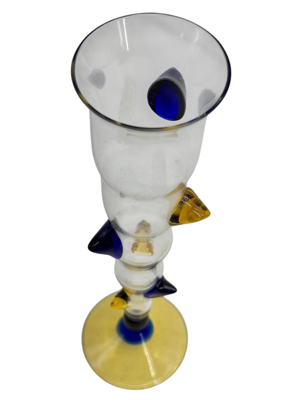 Murano Vasi & Recipienti: Vase flute verre multicolore de Murano, H 26 cm – Usato da Morges venduto da 1tiquaire 6