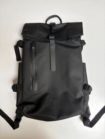 Rains - Rolltop Backpack Large W3, Schwarz