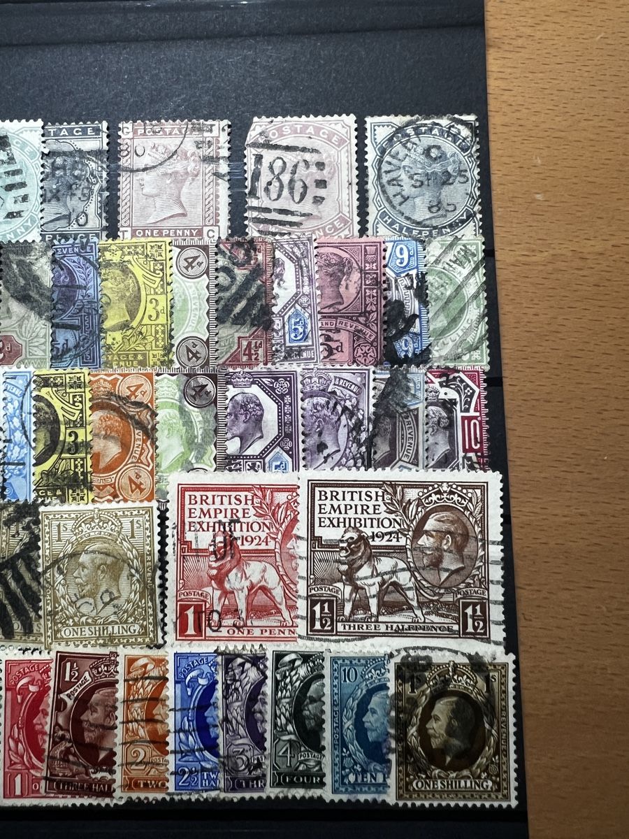 Alle Briefmarken: Briefmarkensammlung Grossbritannien  – Gebraucht aus Riehen von Higgins7 3