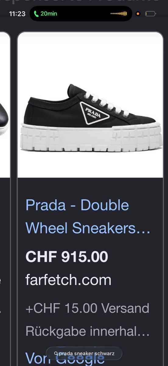 Prada Chaussures femmes: PRADA- Double Wheel sneaker 38 – D'occasion à Buchs SG par BobRob 1