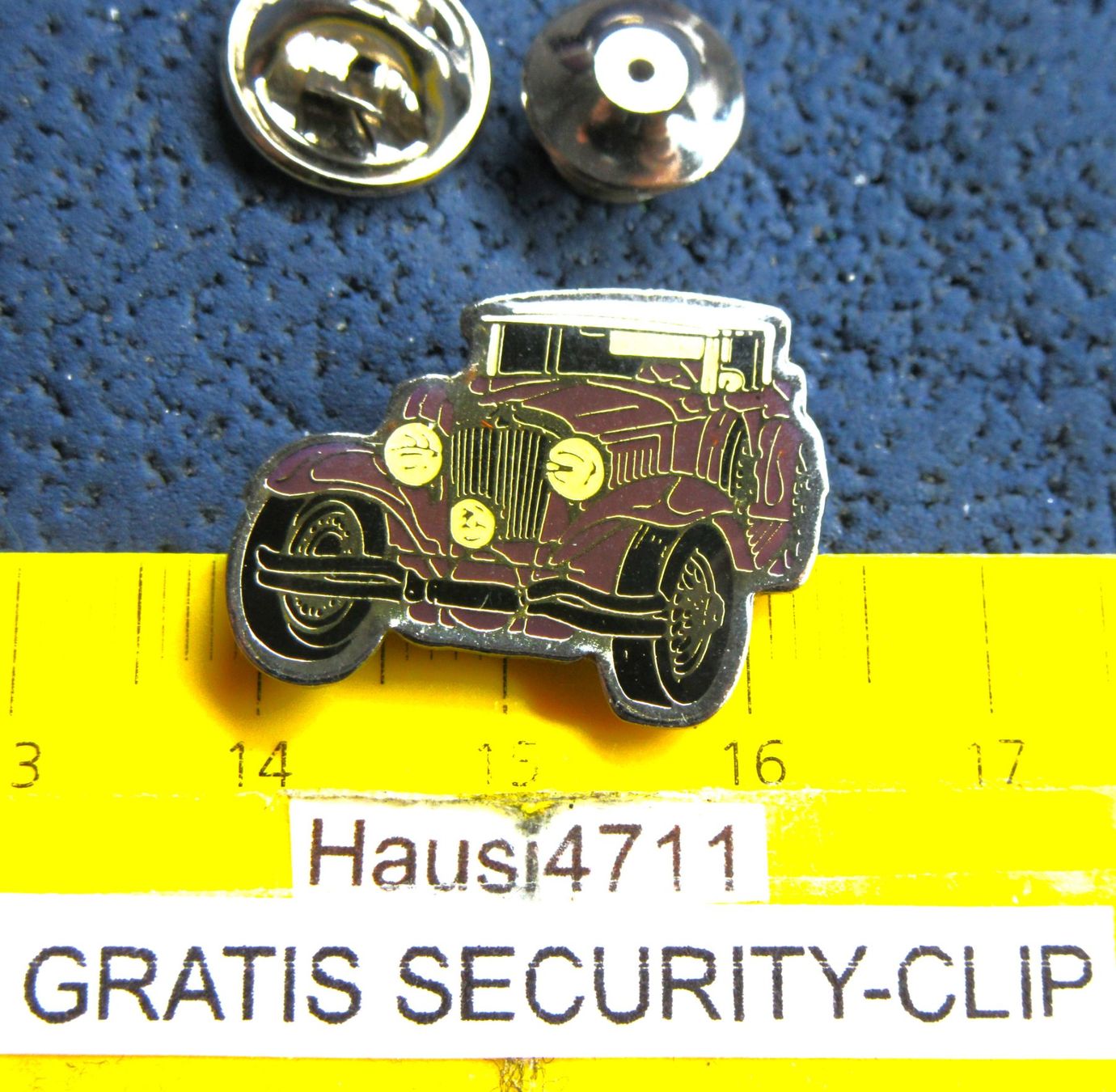 Placchette & Badge: JENSEN AUTO OLFTIMER PIN GLASIERT MIT SECURITY-CLIP KLEIN – Usato da Ettingen venduto da Hausi4711