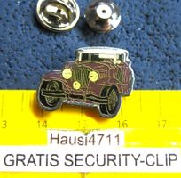 JENSEN AUTO OLFTIMER PIN GLASIERT MIT SECURITY-CLIP KLEIN
