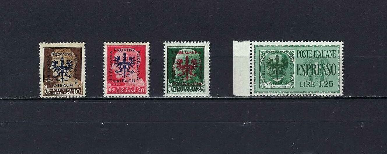 Alle Briefmarken: WKII Besetzung Laibach ** geprüft – Neu und originalverpackt aus Altstätten SG von Nandodax