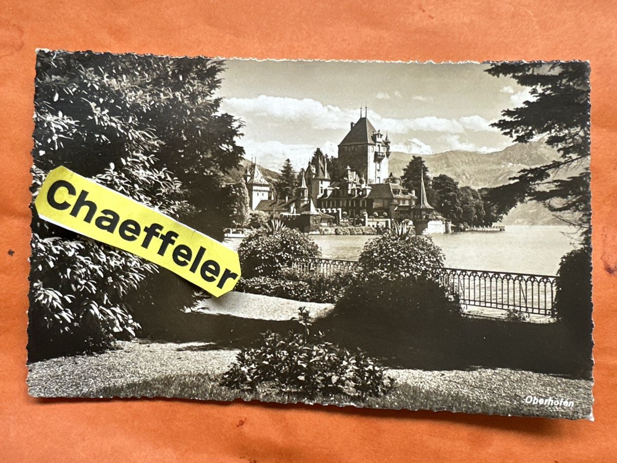 Cartoline postali: 1941 Oberhofen am Thunersee – Usato da Zürich venduto da Chaeffeler