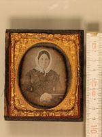 Grosse Daguerreotypie (7x8cm) Sechstelplatte