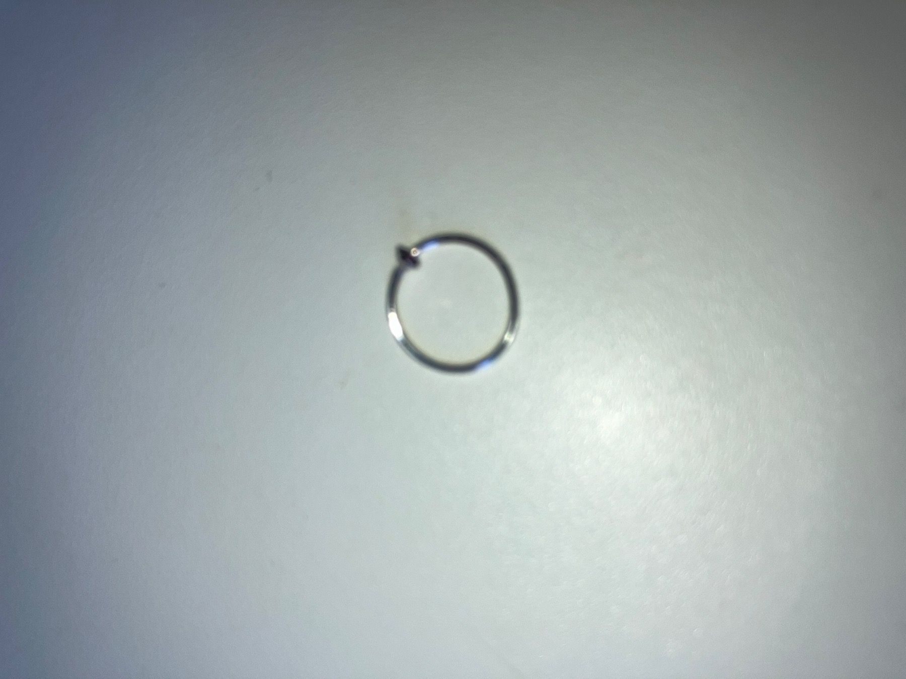 Piercingschmuck: Nasenpiercingring  Silber NEU der Stein ist violett – Neu und originalverpackt aus Schaffhausen von Simmel80 1