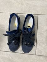 Turnschuhe Gr. 37 blau Samt D'acquasparta