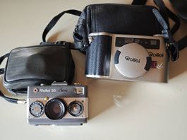 Rollei 35 Classic + Rollei QZ 35T con 2 flash originali