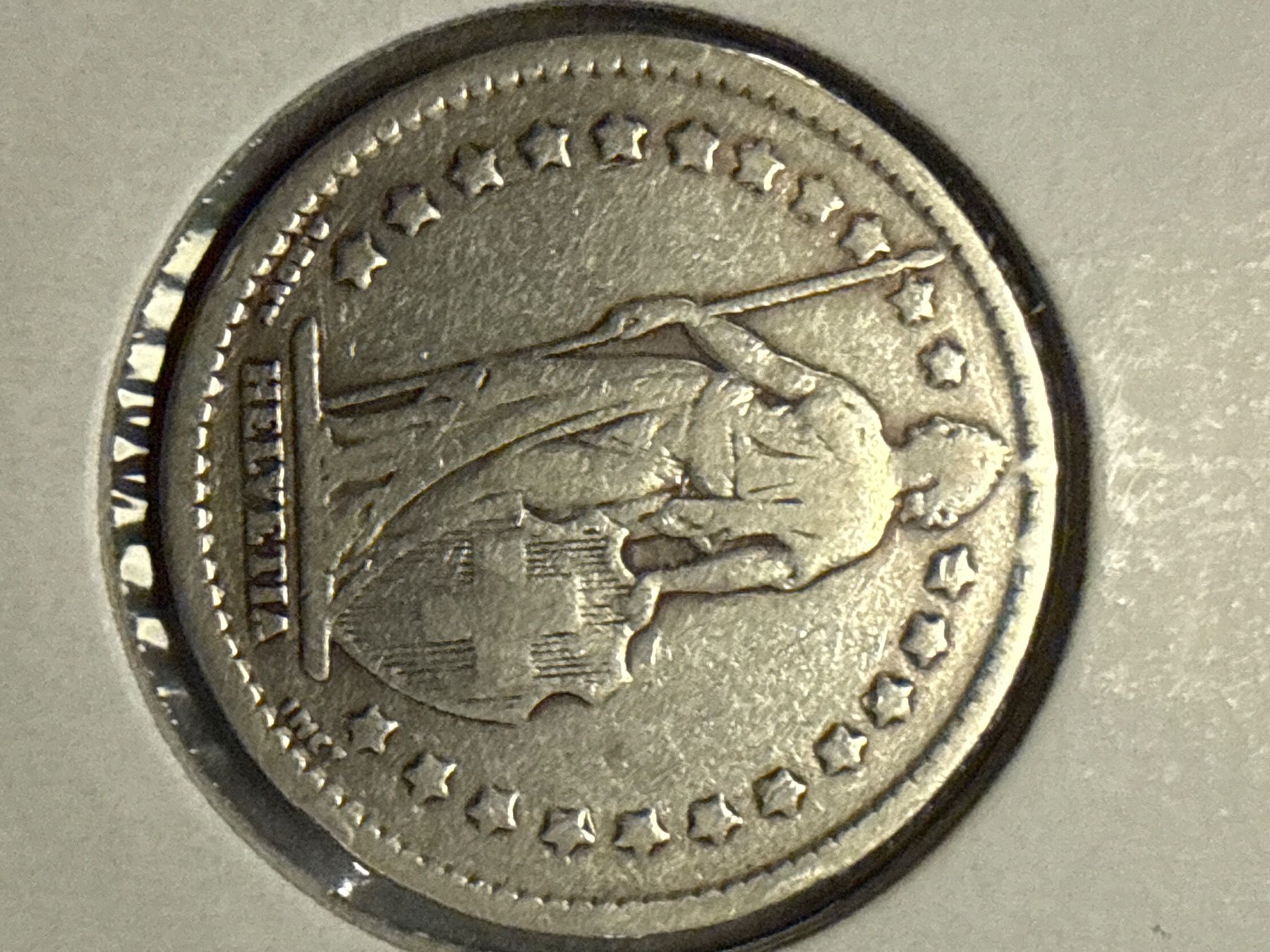 Tutti le monete: Swiss 1 franc 1909 Silver Coin – Usato da Pully venduto da ta571 2