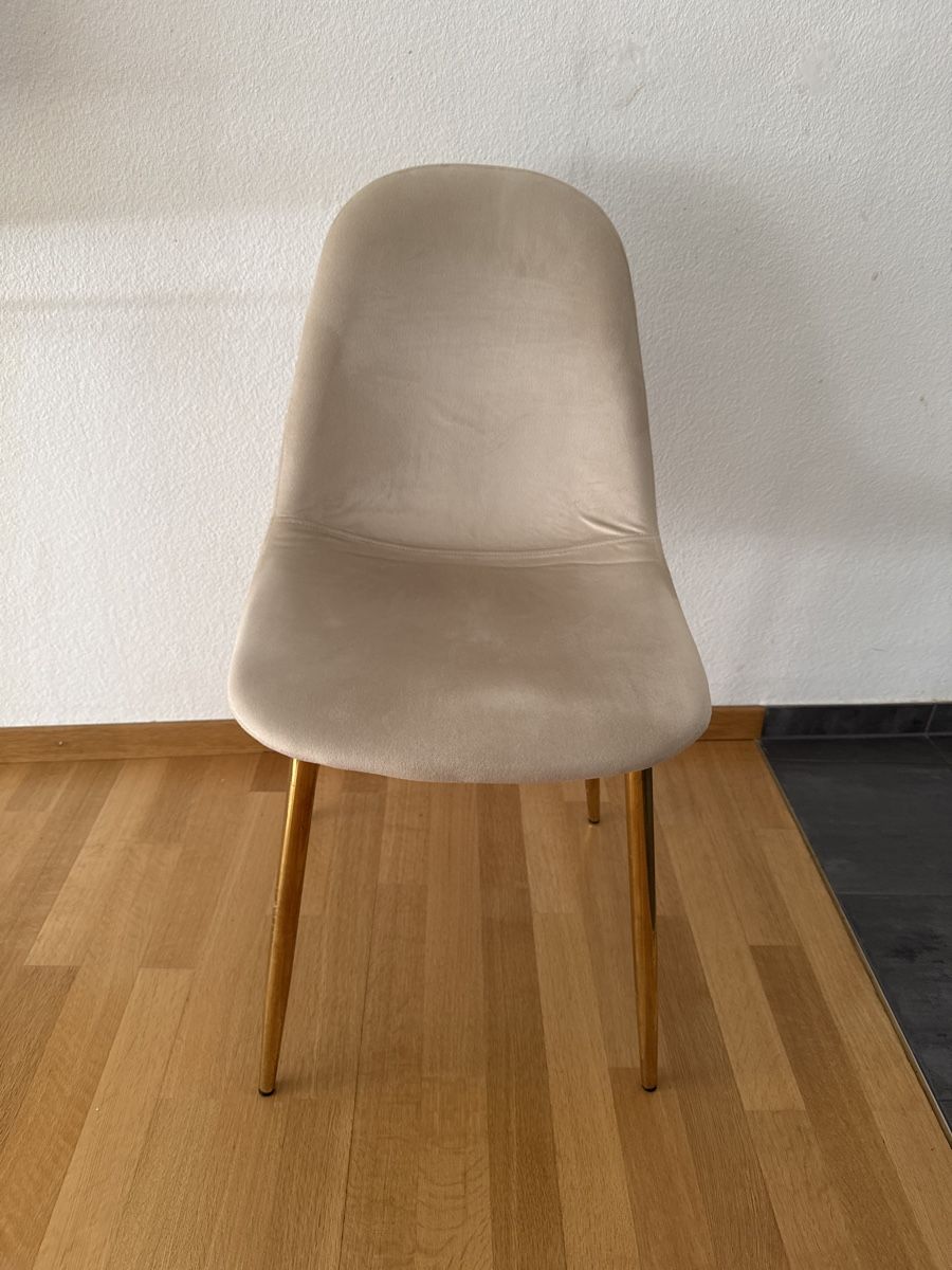 Stühle: Yoyce 2 velvet gold/beige chairs – Gebraucht aus Zürich von rha_t7sc