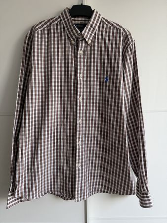 Ralph Lauren Hemd, Gr. M, Top Zustand, Braun/Weiss kariert