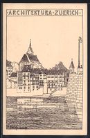 Zürich, Architektura, Stadtpartie mit B