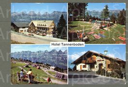 AK color Flumserberg SG Tannenboden,Slalombar, 4- Bild ≈1977